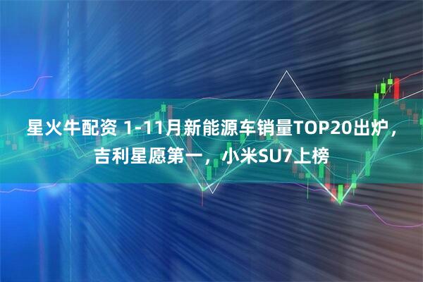星火牛配资 1-11月新能源车销量TOP20出炉，吉利星愿第一，小米SU7上榜
